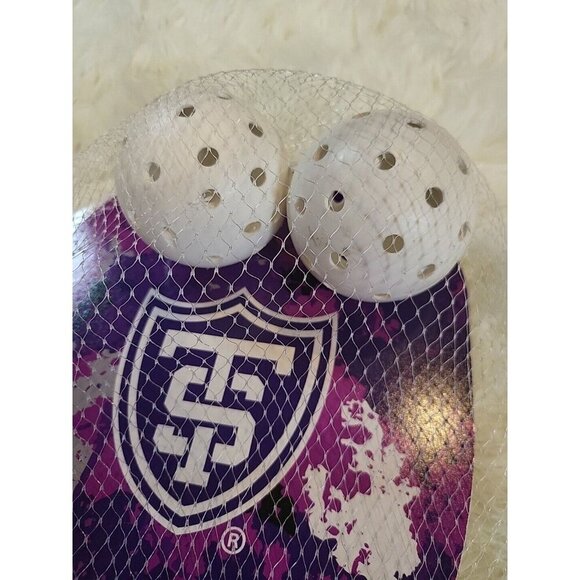 Pickleball Paddle Set Of Two Paddles And Two Balls University Of St. Thomas New - Picture 4 of 5